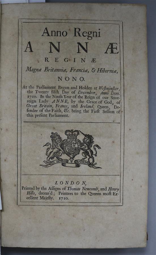 Newcomb, Thomas: Anno Regni-Annae, London 1710